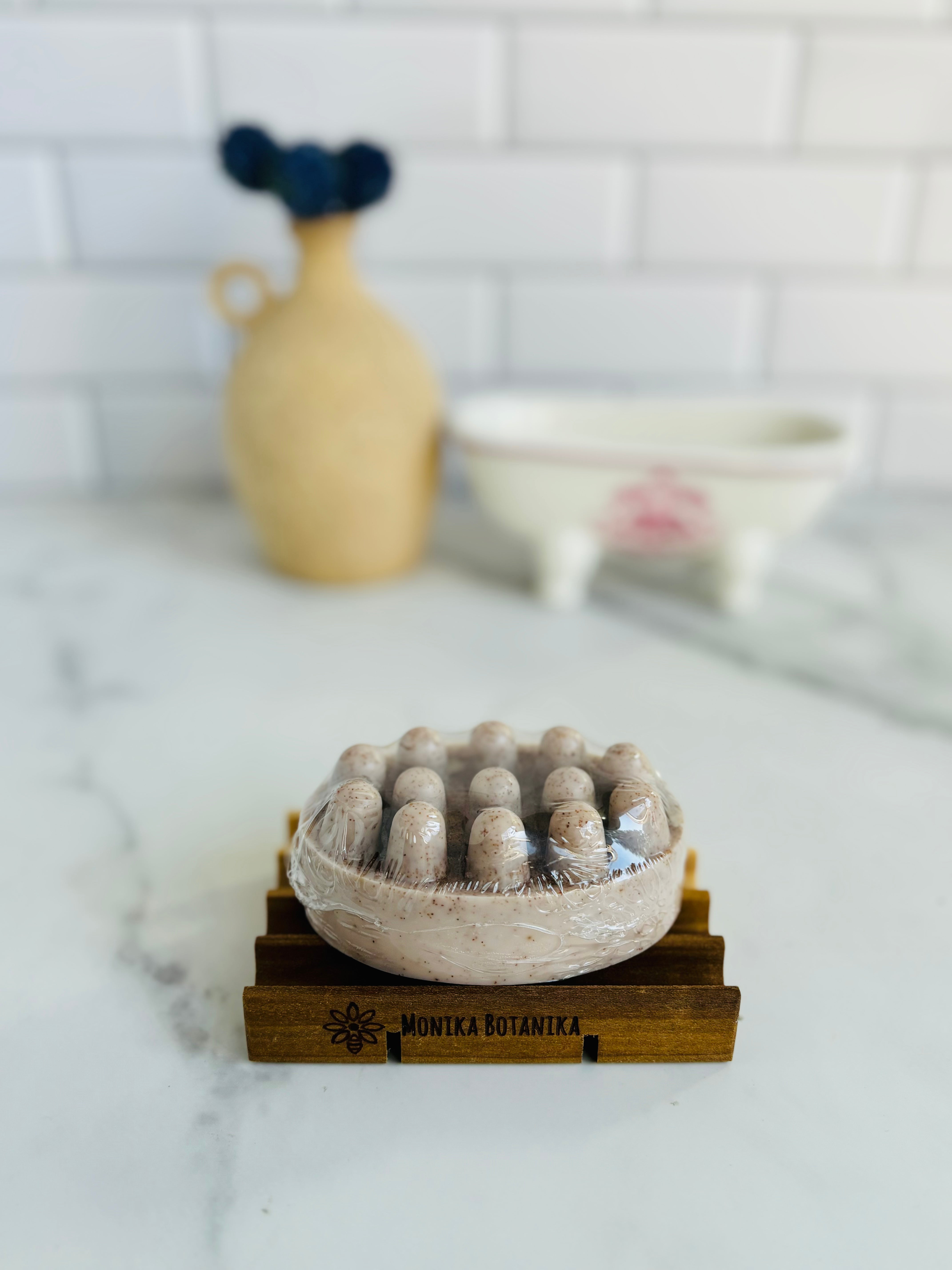 Massage Scrub Soap Bar with Shea Butter