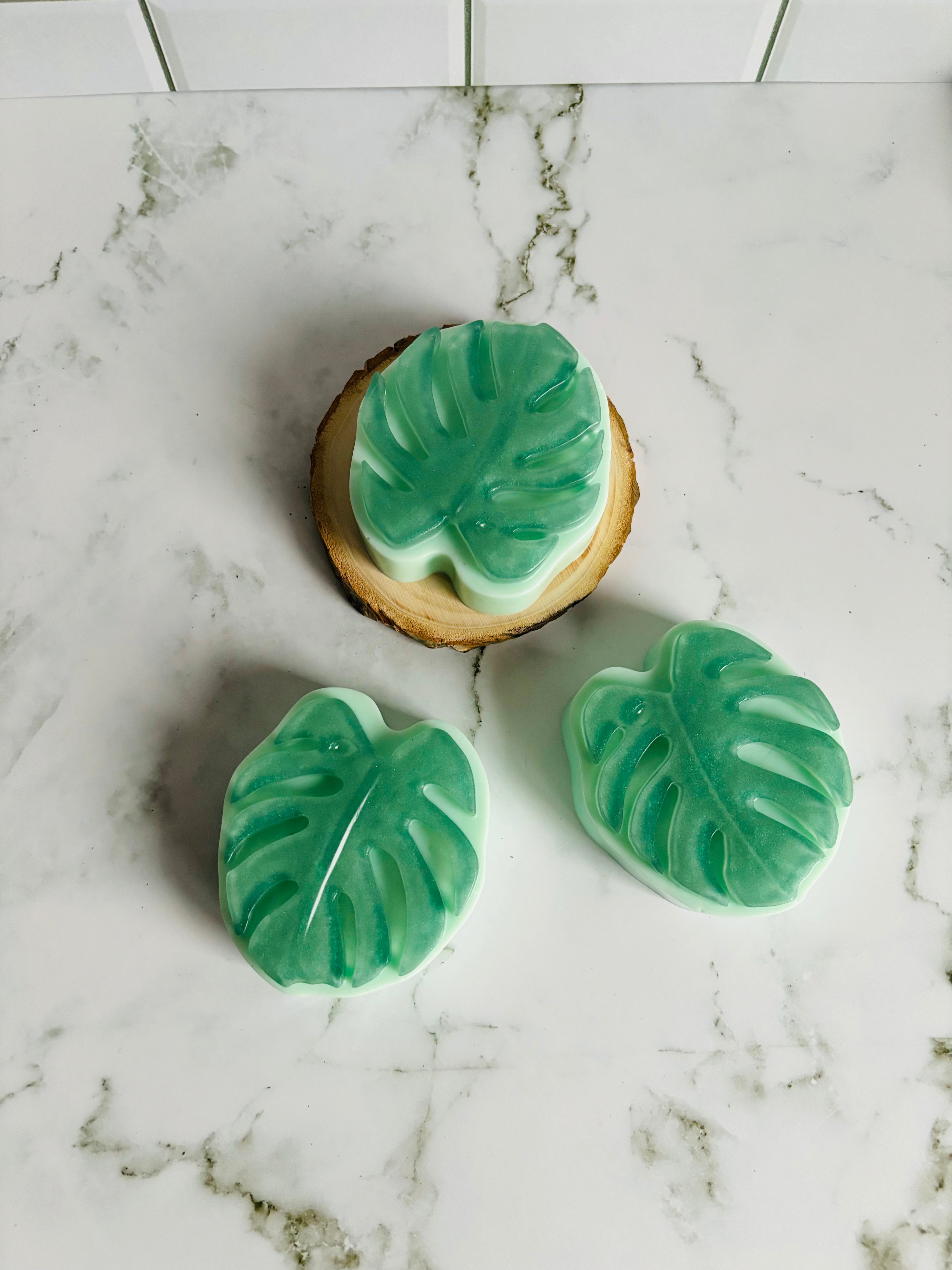 Monstera Leaf Shea Glycerin Soap Bar
