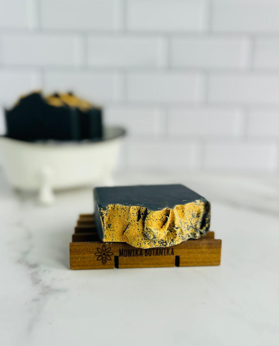 Earthy Lemongrass Charcoal Soap with Lanolin