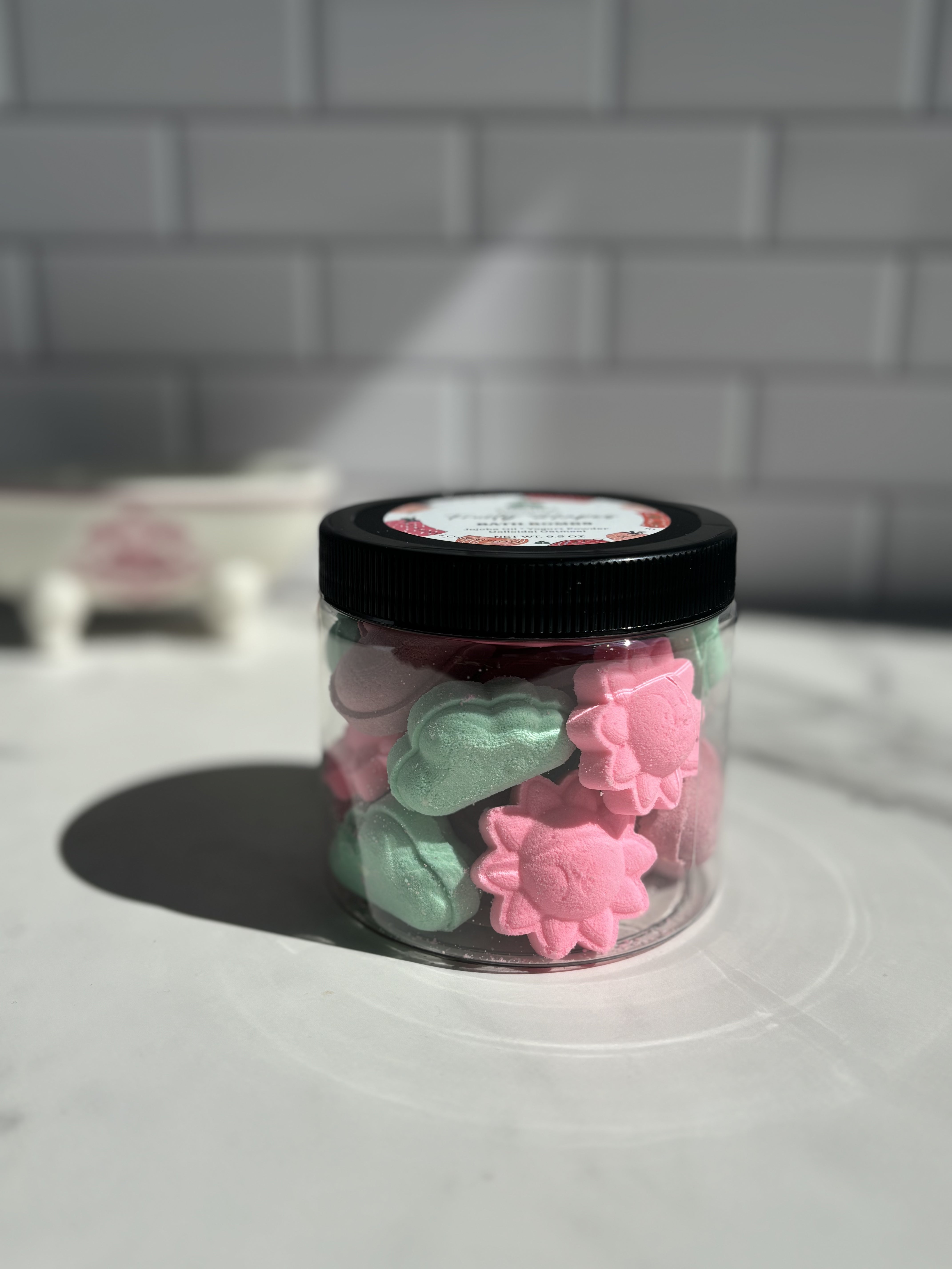 Fruity Shapes - Mini Bath Bombs Jar
