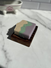 Teak wood soap dish - durable & water resistant