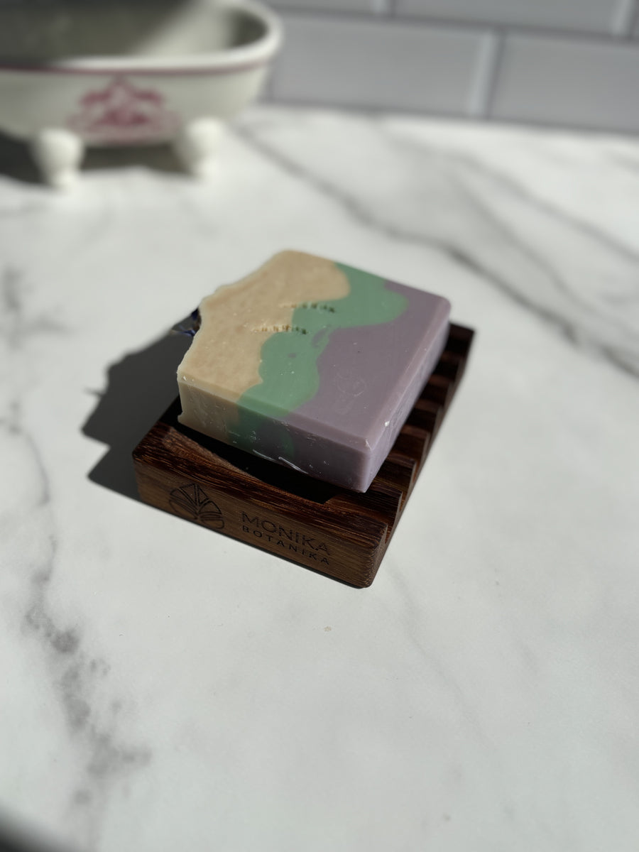 Teak wood soap dish - durable & water resistant