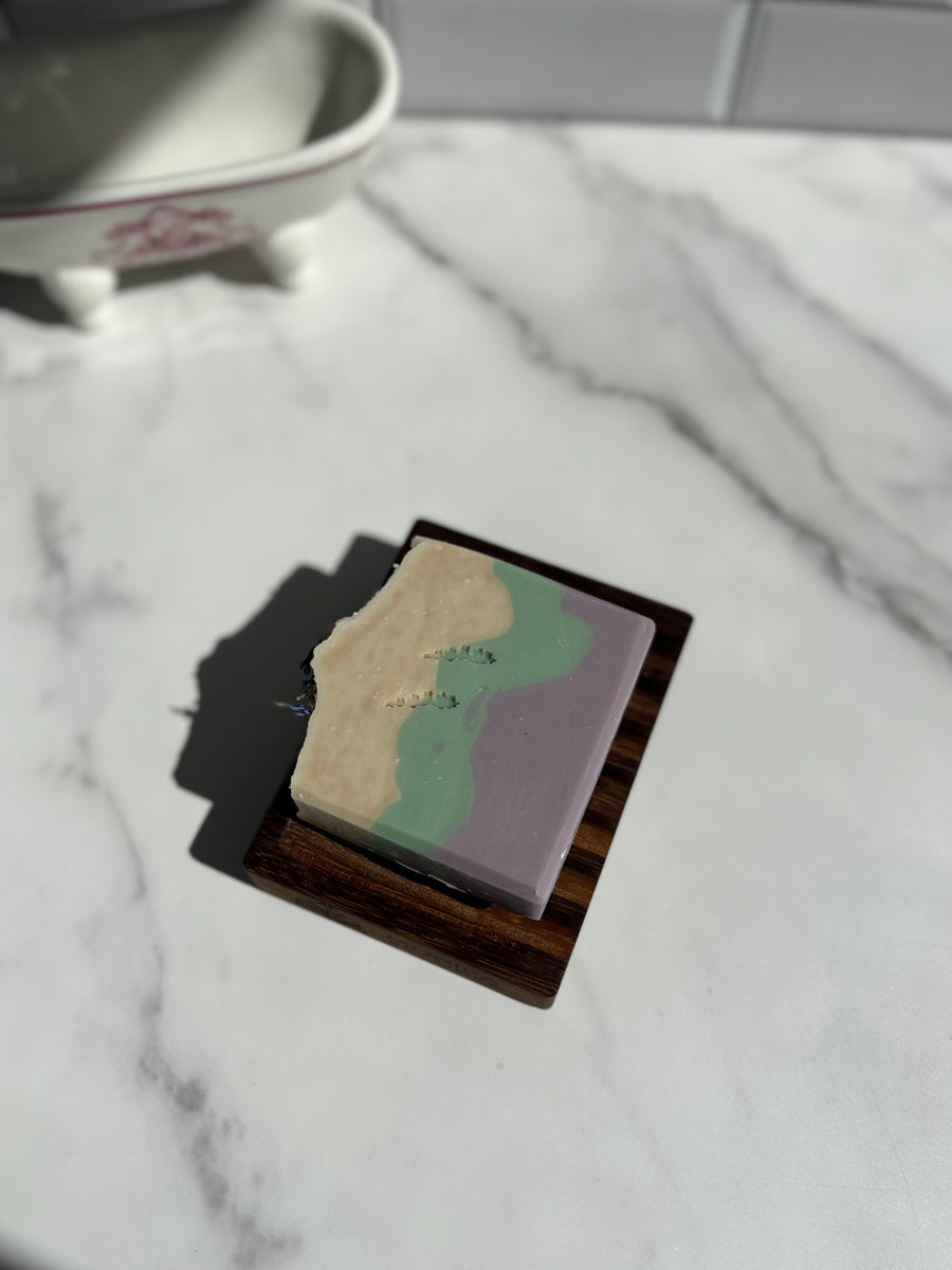 Teak wood soap dish - durable & water resistant