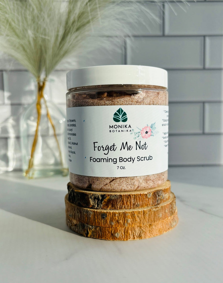 Luxurious Foaming Body Scrub for Silky Smooth Skin - Monika Botanika Inc.