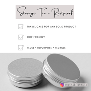 Shampoo bar tin - rustproof - Monika Botanika Inc.