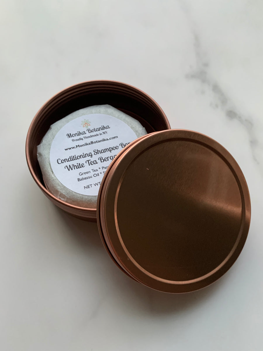Shampoo bar rose gold tin - rustproof