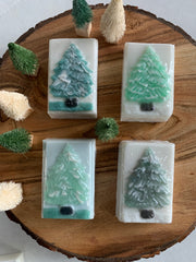 Christmas tree glycerin soap bar. Christmas stocking stuffer, Christmas gift